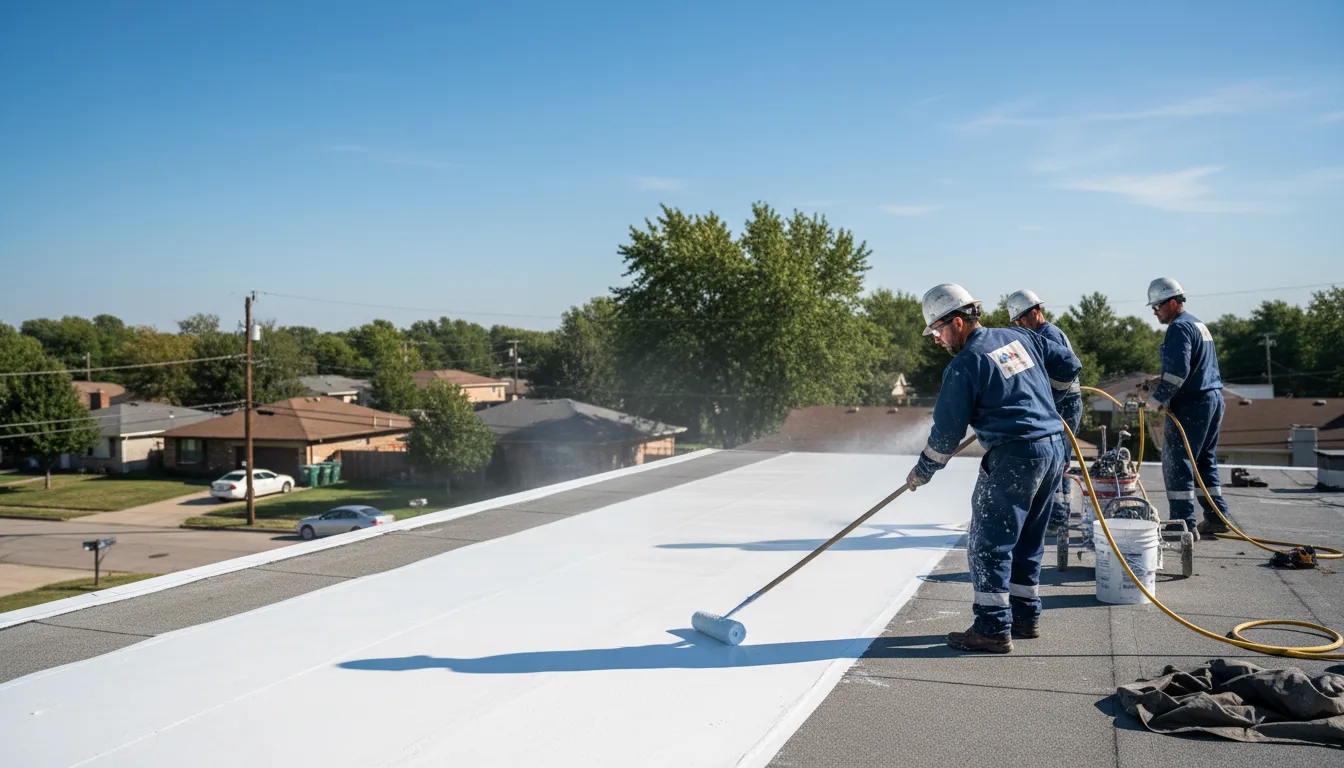 Commercial roof coating in La Pryor, TX near me